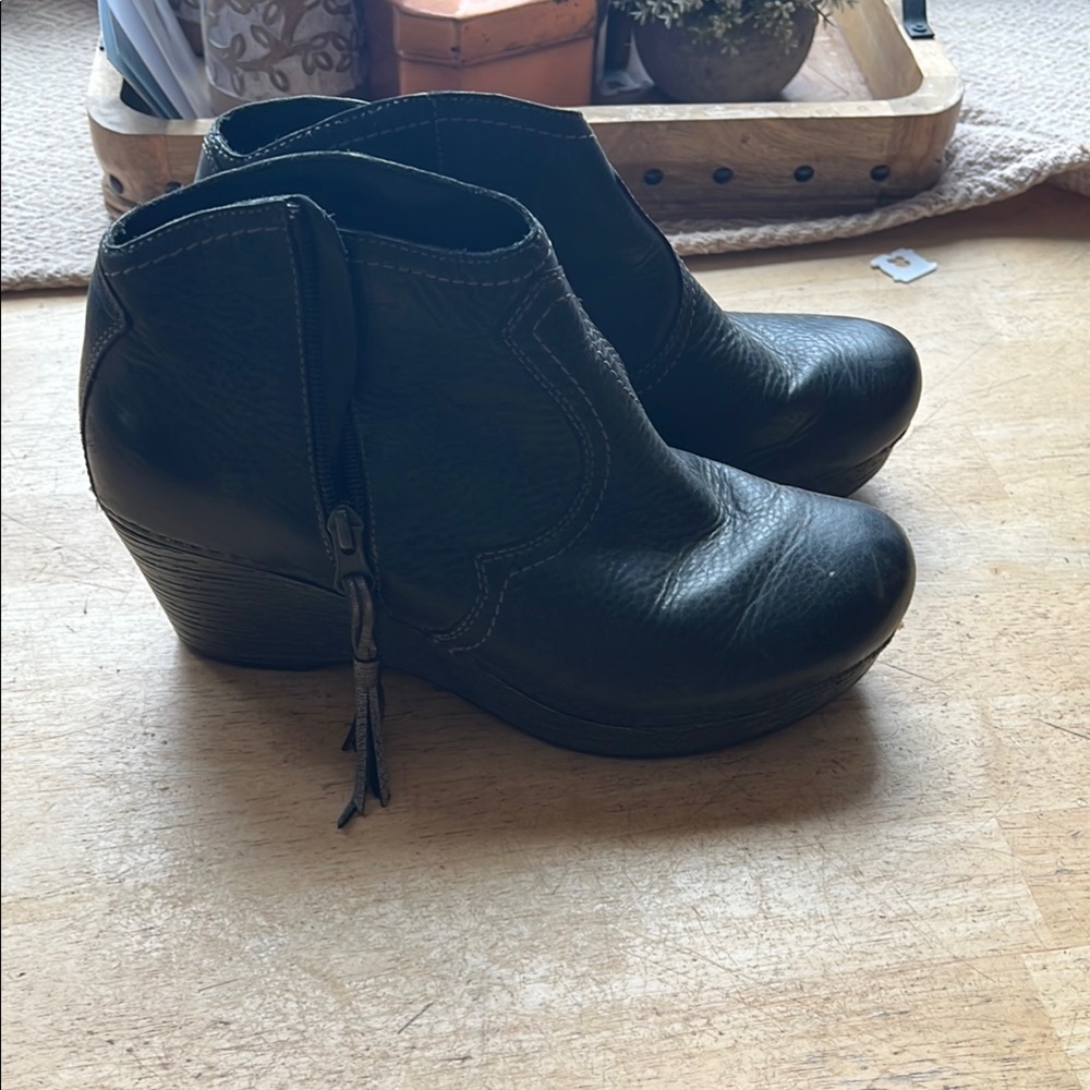 Women's Black Ankle Dansko Boots